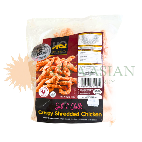 HQ SALT N CHILLI CRISPY SHREDDED CHICKEN 500G